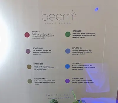 beam light sauna
