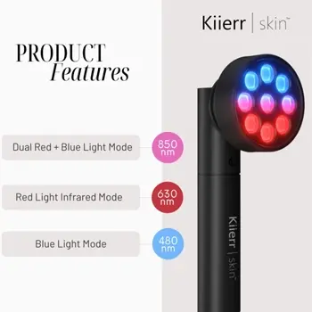 Radiate Red/Blue Light Beauty Wand by Kiierr