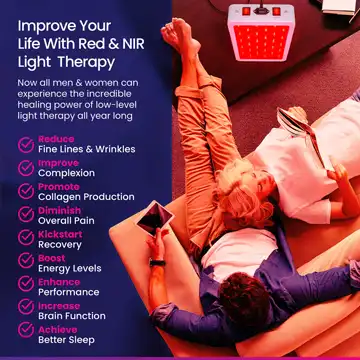 optiglo red light therapy device 300w